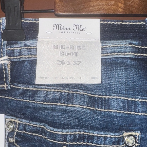 Miss Me Dark Blue Flare Jeans - Picture 5 of 7